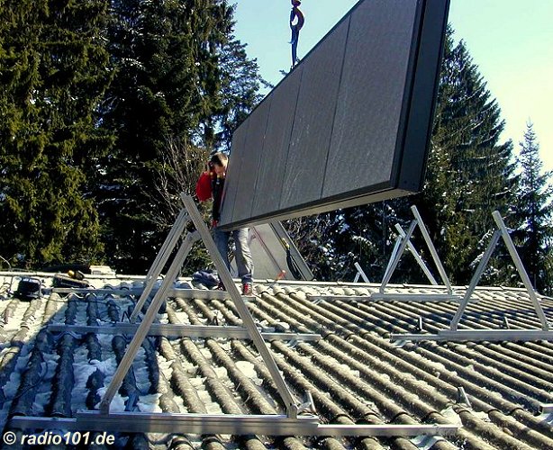 Sonnenkollektor  (click to enlarge - anklicken zum Vergr&ouml;�ern)