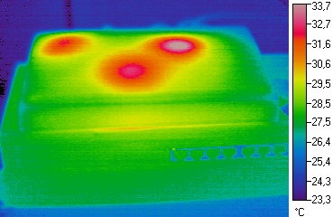 W&auml;rmebild / Thermografiebild: DSL-Router