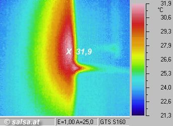 W&auml;rmebild / Infrarotbild W&auml;rmeleck