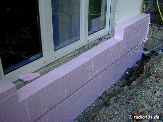 Intrudiertes Styropor zur Isolierung (bzw. korrekter: W&auml;rmed&auml;mmung)